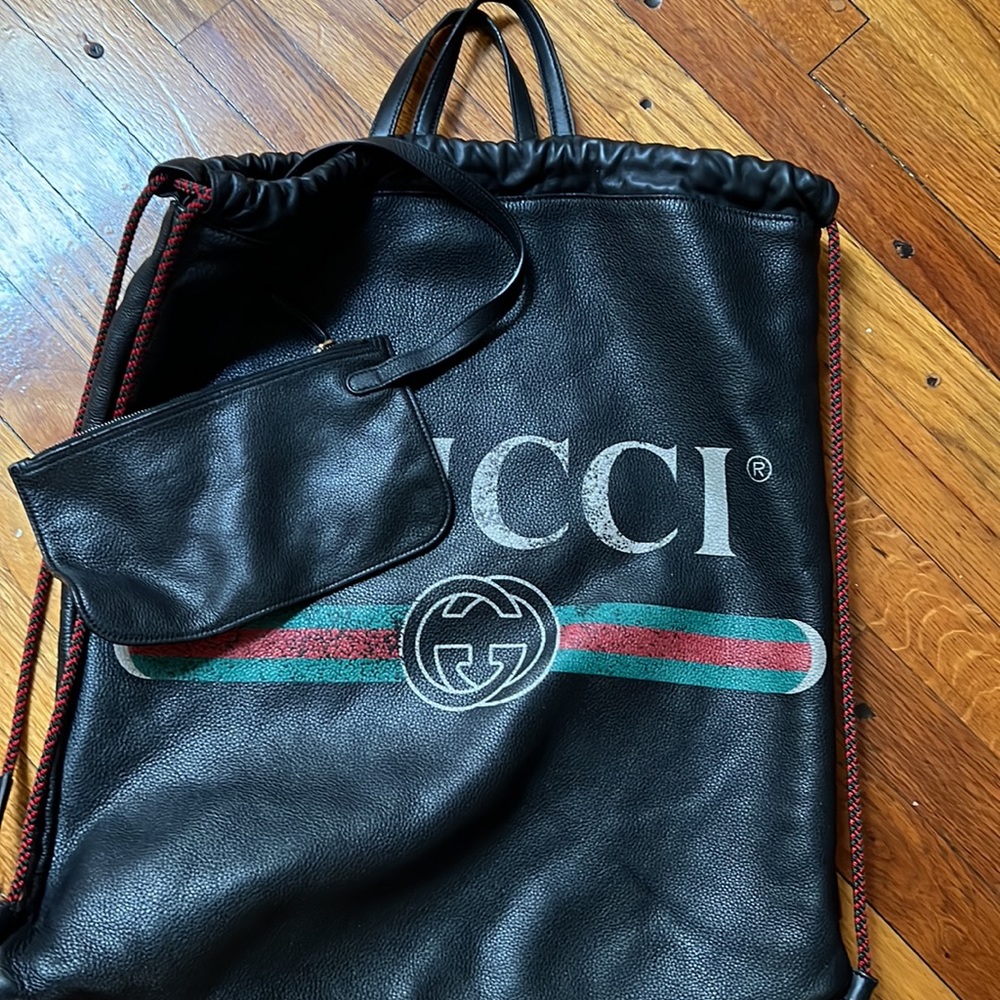 gucci-print-medium-drawstring-backpack- - Picture 6 of 11